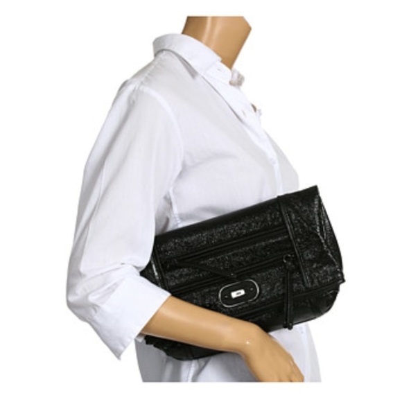 Rafe New York Liz Metallic Black Wristlet/Clutch - Picture 3 of 9